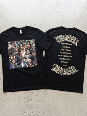 Harry Styles Together Tour 2026 Black T-Shirt S-4XL